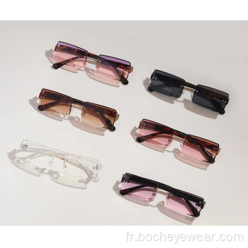 Le plus récent petit cadre carré vintage pour lunettes de soleil unisexes à la mode